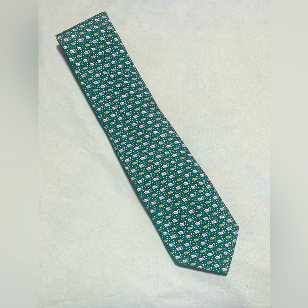 Vineyard Vines Christmas Whale Silk Tie- NWT